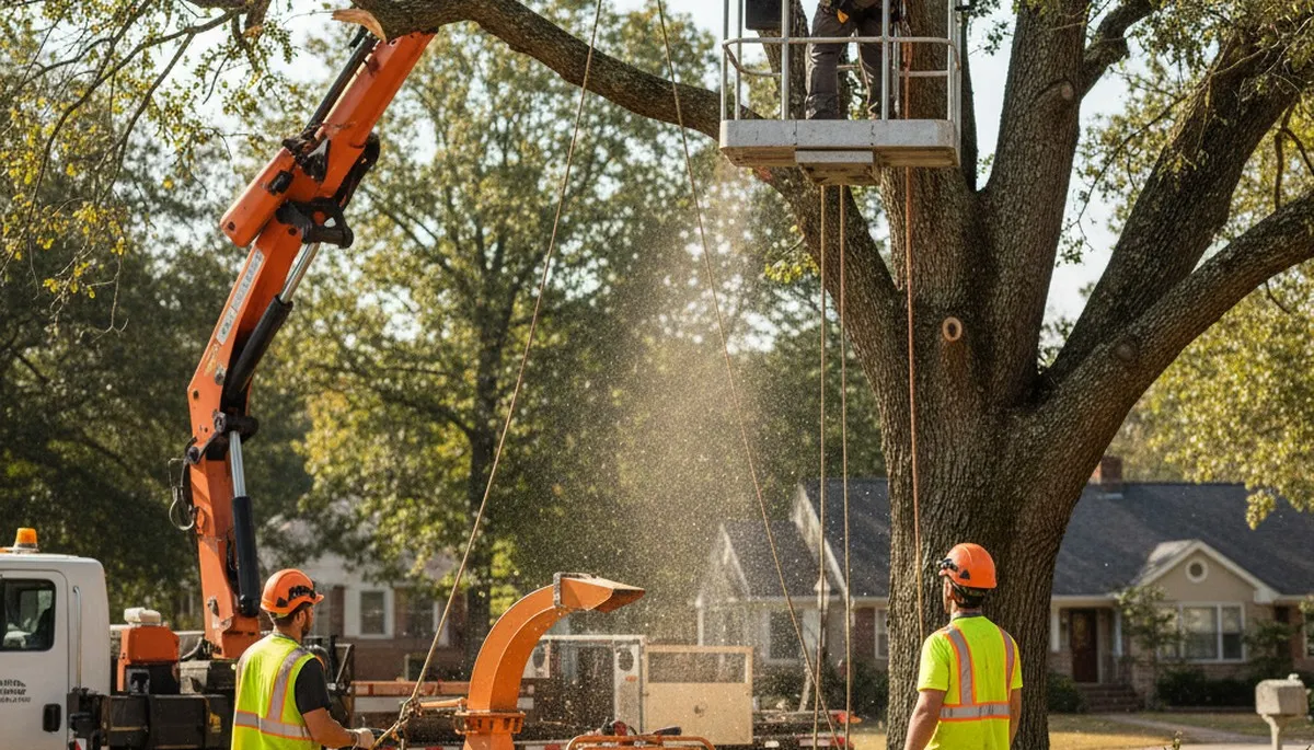 Fort Lauderdale emergency tree service crew removing a fallen tree after storm damage