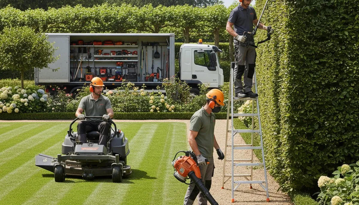 Fort Lauderdale, FL tree service crew providing landscaping and tree care for South Florida properties