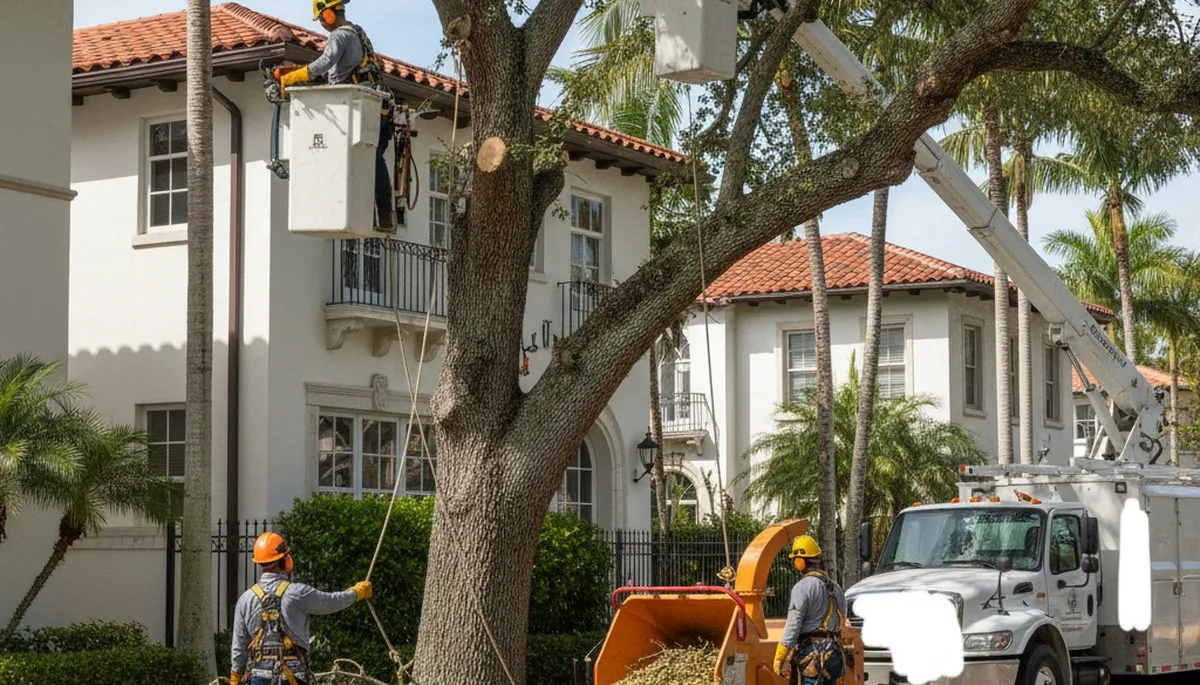 Tree service team in Fort Lauderdale, FL providing professional tree removal and care services